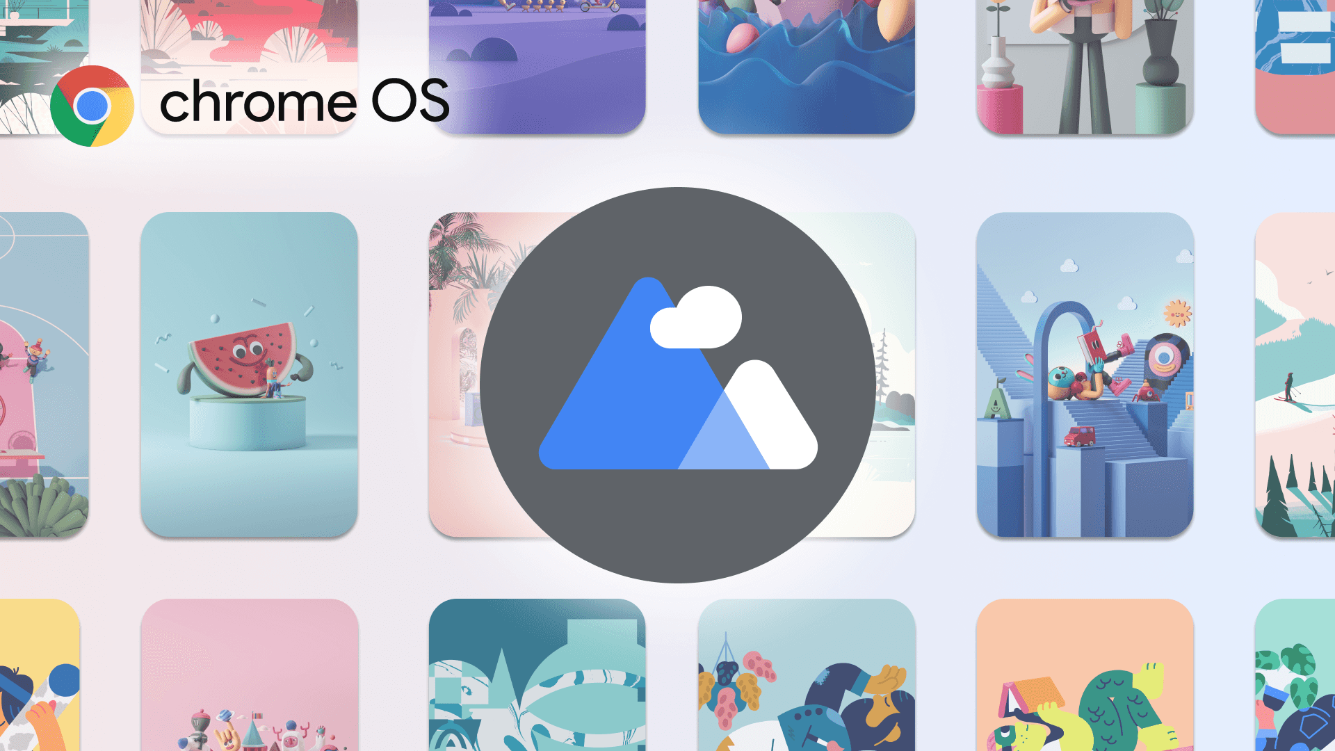 時尚現代Chromebook置於工作空間 壁紙