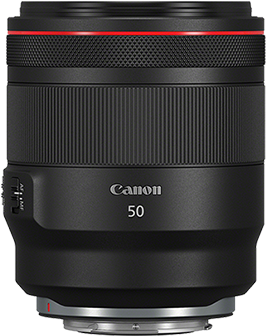 專業Canon 50mm相機鏡頭，帶紅色環和銀色接環。 — F1 壁紙