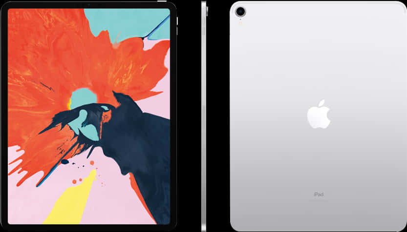 Colorfuli Pad Pro 正面與背面 壁紙