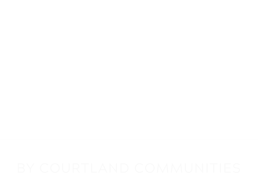 綠洲 桌布 壁紙 — Courtland Communities 的極簡黑色背景，帶有白色風格化 M 標誌和 Mirano 文字。