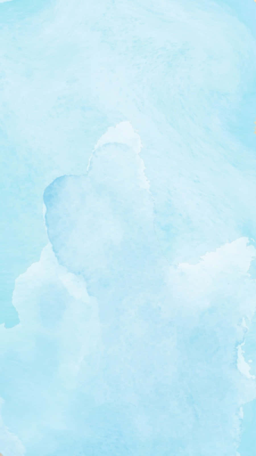  壁紙 — 淡藍與白色的柔和水彩渲染，營造出平靜的天空或海面質感。