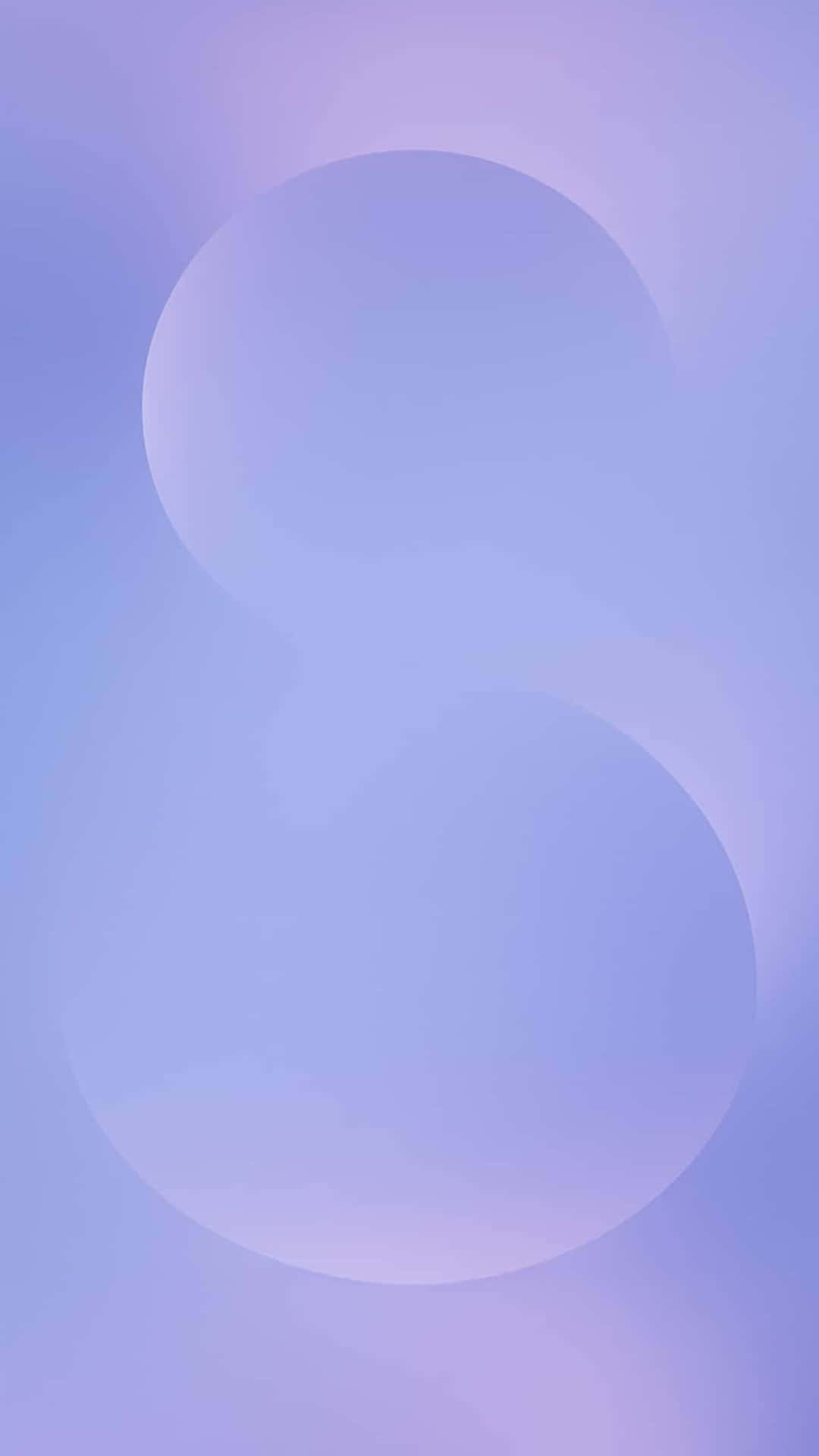  壁紙 — 淡紫色和紫羅蘭色的柔和漸變，兩個半透明的圓形重疊，營造出夢幻般的抽象構圖。