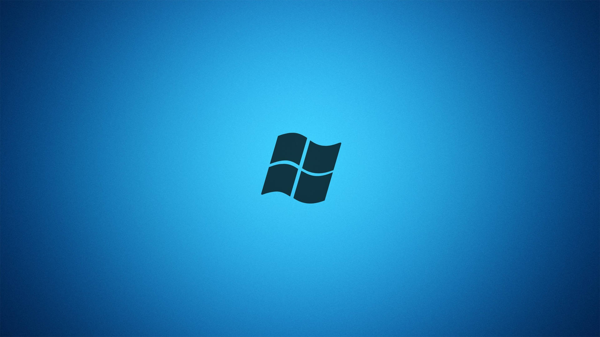 Windows標誌在藍色漸變背景上 — Windows 7 壁紙
