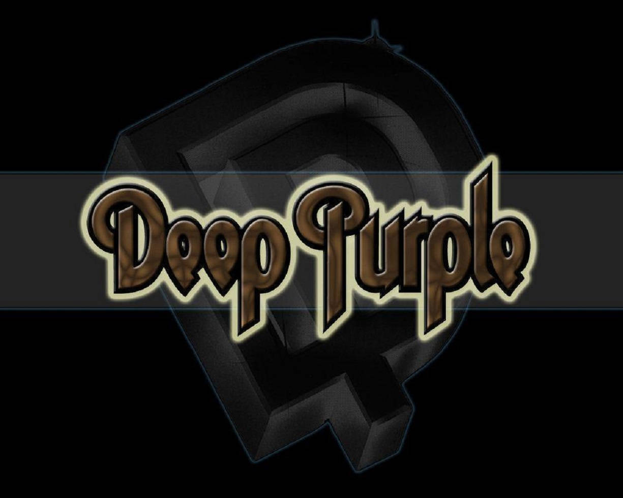 band 桌布 壁紙 — Deep Purple 樂隊標誌在黑色背景上的深色六邊形盾牌上閃耀著金色輪廓。
