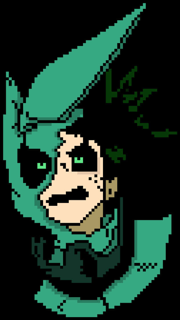 像素藝術 Deku 我的英雄 academia 壁紙