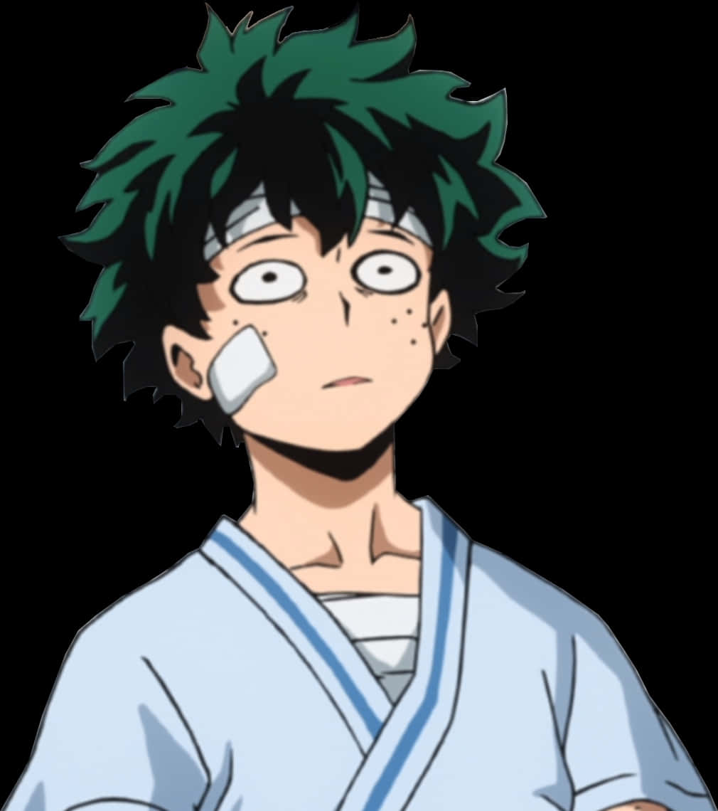 Deku 驚訝動漫角色 壁紙