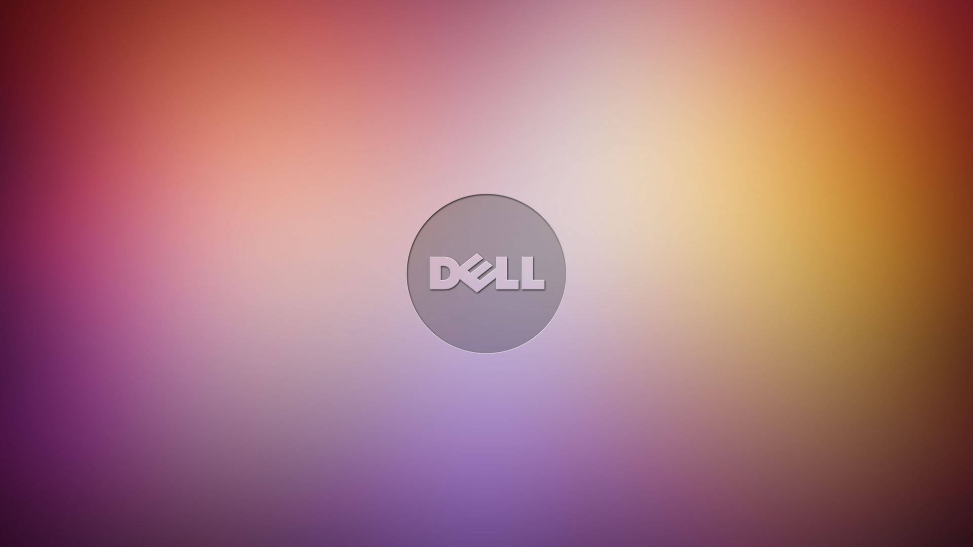 Dell 標誌在色彩繽紛的漸變背景上。 — Dell 壁紙