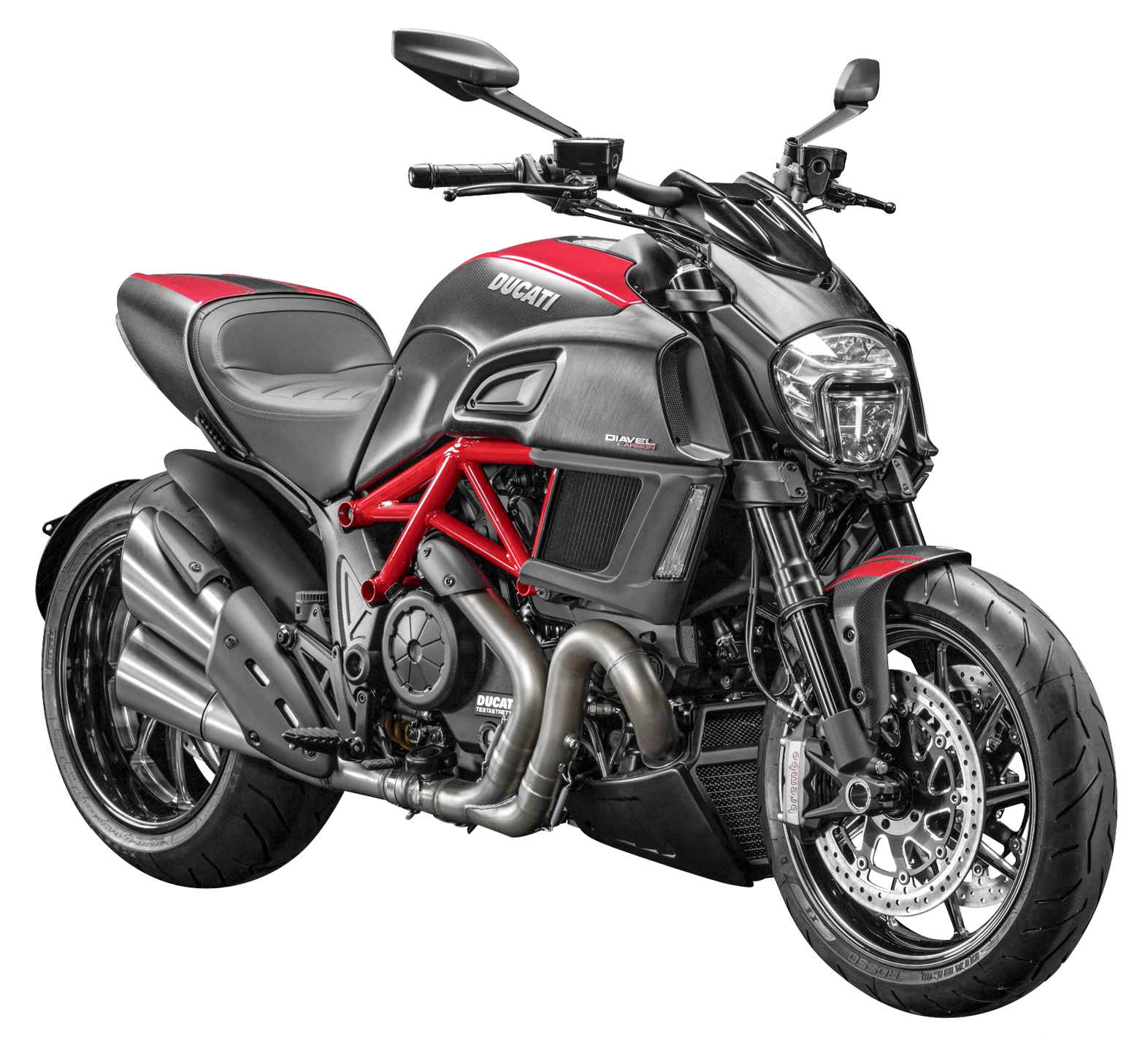杜卡迪 Diavel 摩托車棚拍特寫 壁紙