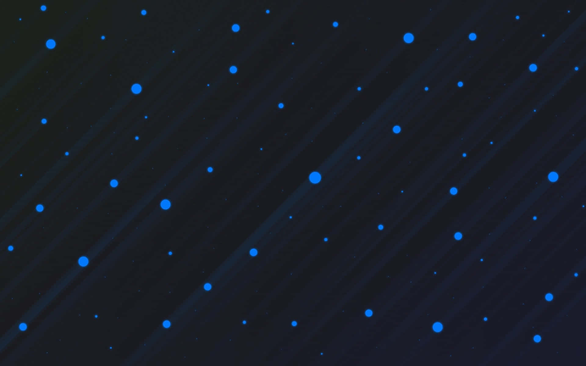  壁紙 — 數位藝術夜空，閃爍的藍色星星散落在黑暗的田野上，帶有對角線光條。