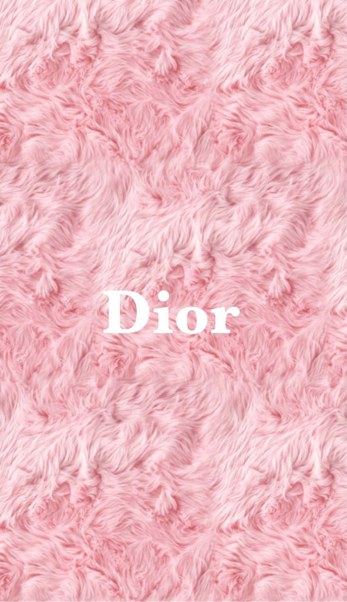 Dior 桌布 - 粉紅毛絨桌布 壁紙
