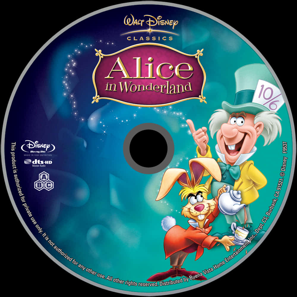 愛麗絲夢遊仙境 DVD 封面藝術 壁紙