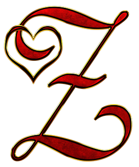 裝飾字母E附愛心 壁紙