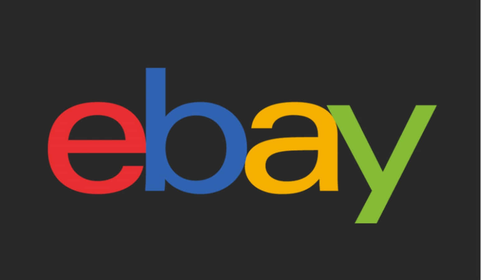 eBay 標誌在黑色背景上 壁紙