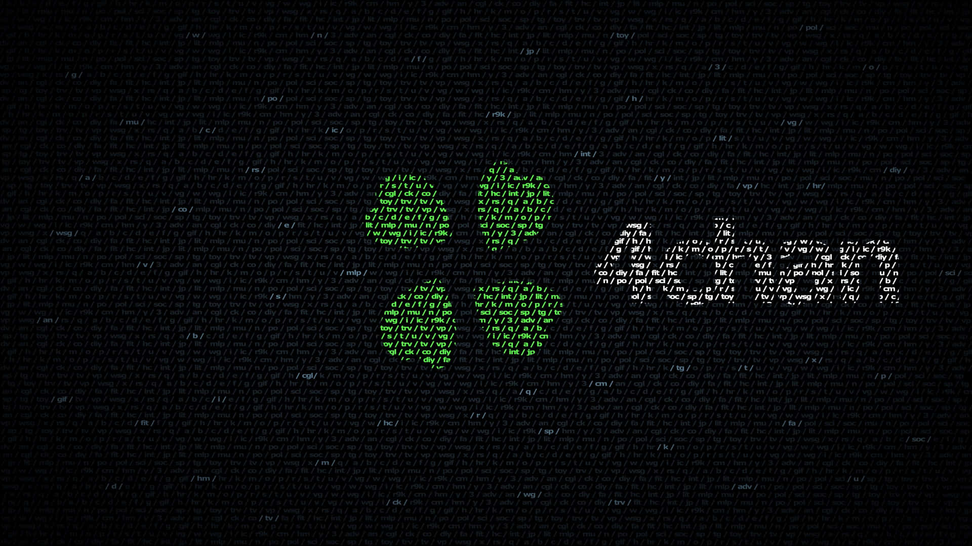  壁紙 — 發光的綠色 'open' 文字從黑色背景上的層疊數位代碼中浮現。