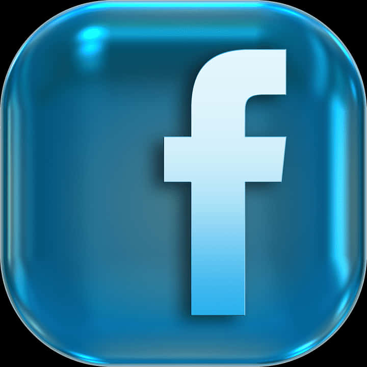 Facebook 標誌 3D 按鈕 壁紙