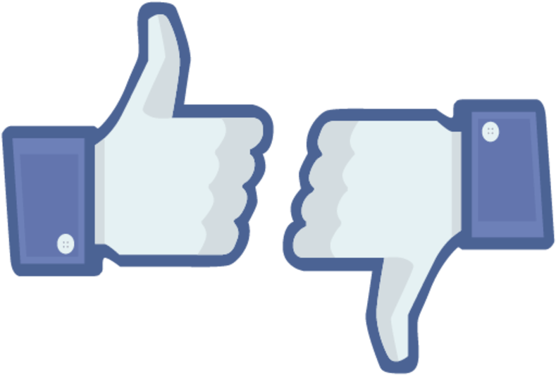 Facebook 按讚與不讚圖示 壁紙