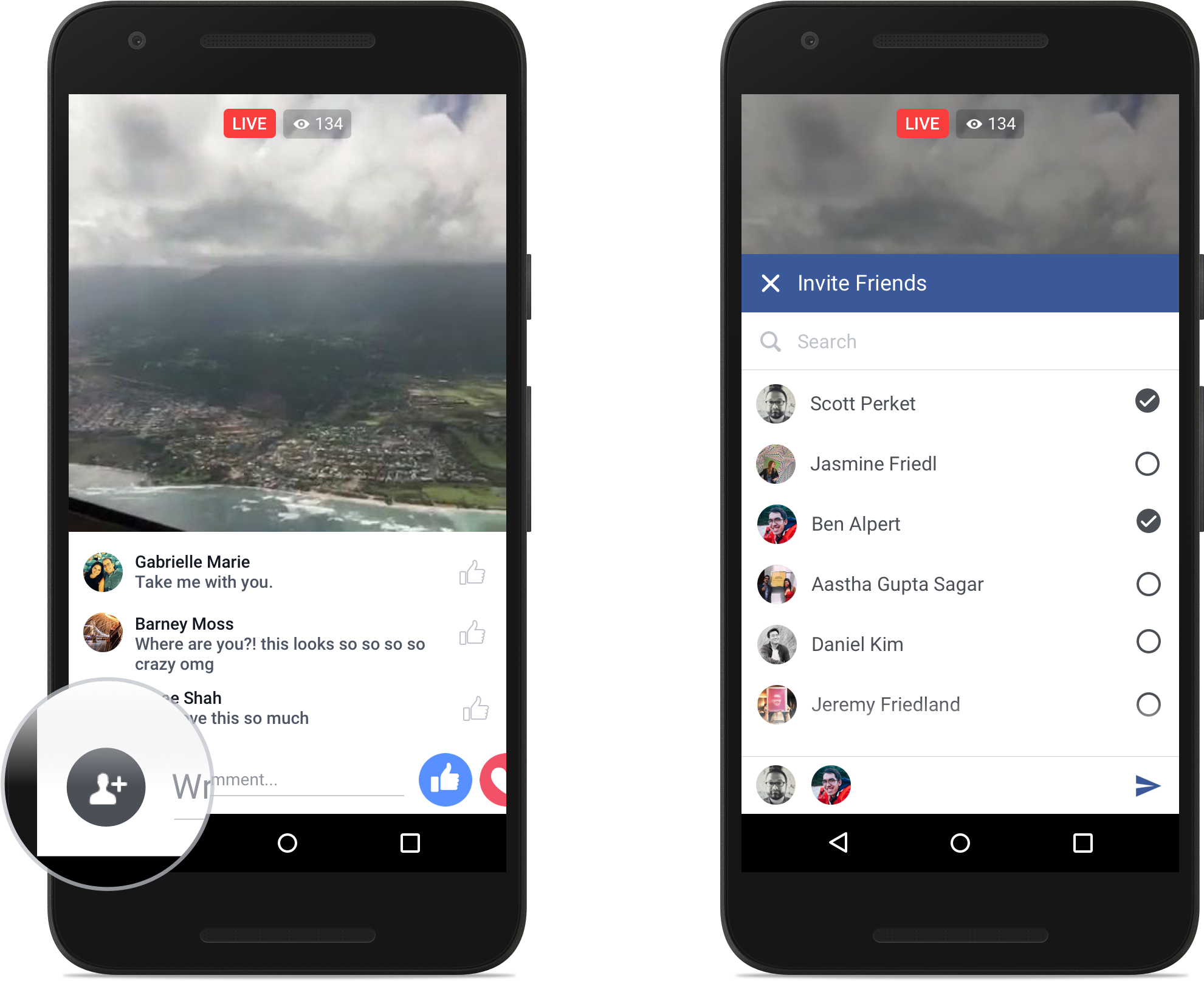 Facebook 直播介面 壁紙