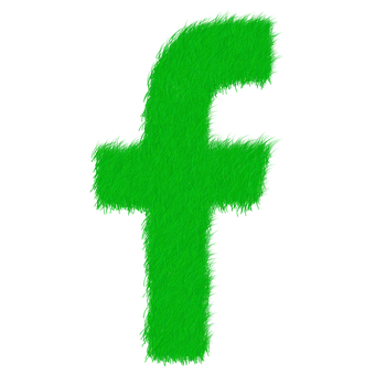 模糊的綠色Facebook標誌 壁紙
