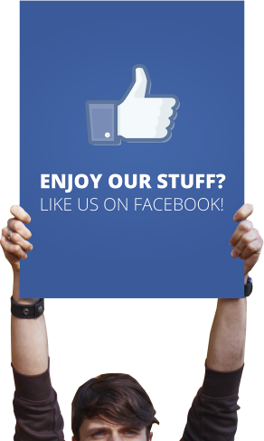 高舉Facebook促銷標誌 壁紙