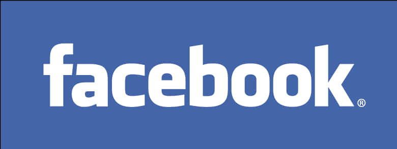Logo Facebook 桌布 壁紙 — Facebook 標誌以白色小寫字母居中顯示在純藍色背景上。