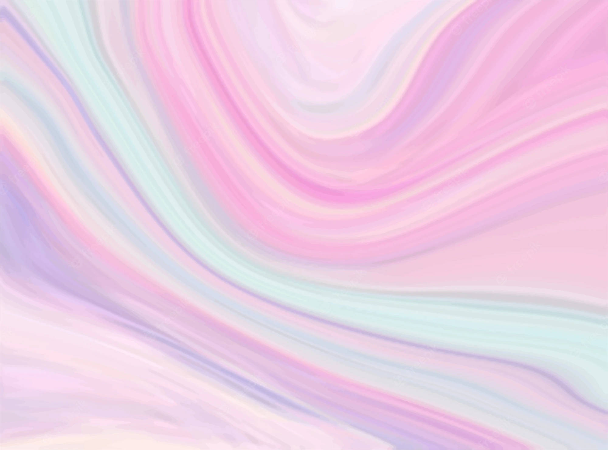 柔和的粉彩色調以溫柔的漩渦流動，營造出夢幻般的抽象背景。 — Pastel 壁紙