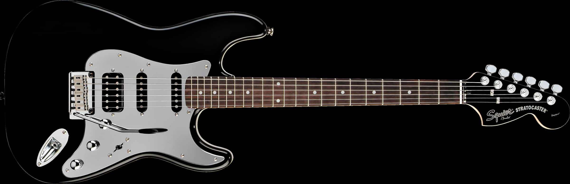 黑色Fender Stratocaster電吉他 壁紙