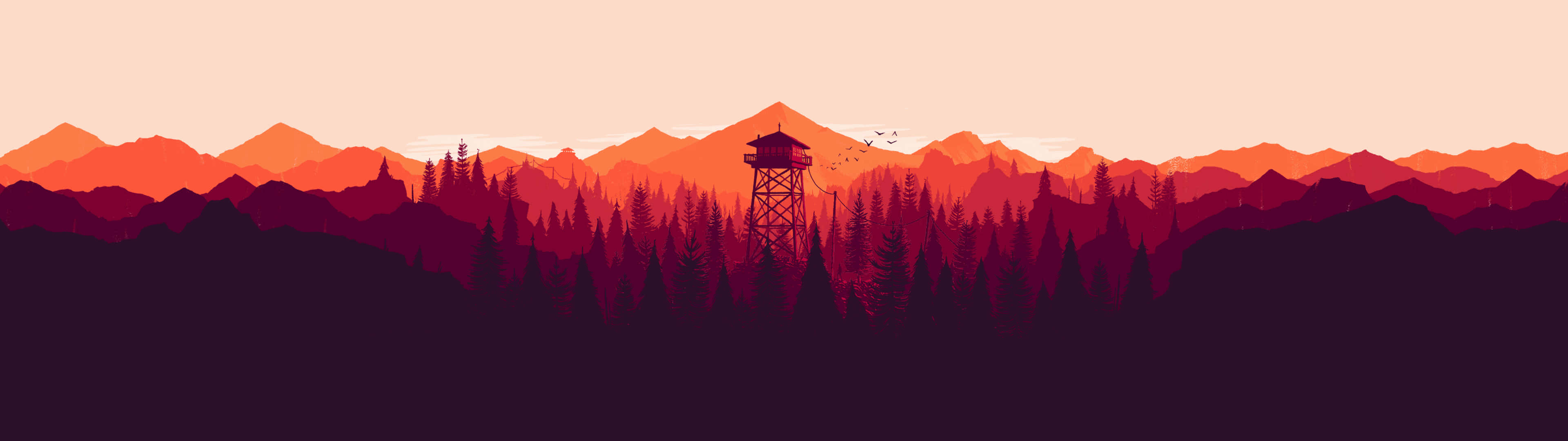 Firewatch 3840 X 1080 遊戲 壁紙
