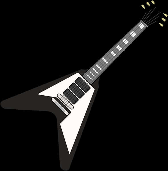 Flying V 吉他插畫 壁紙