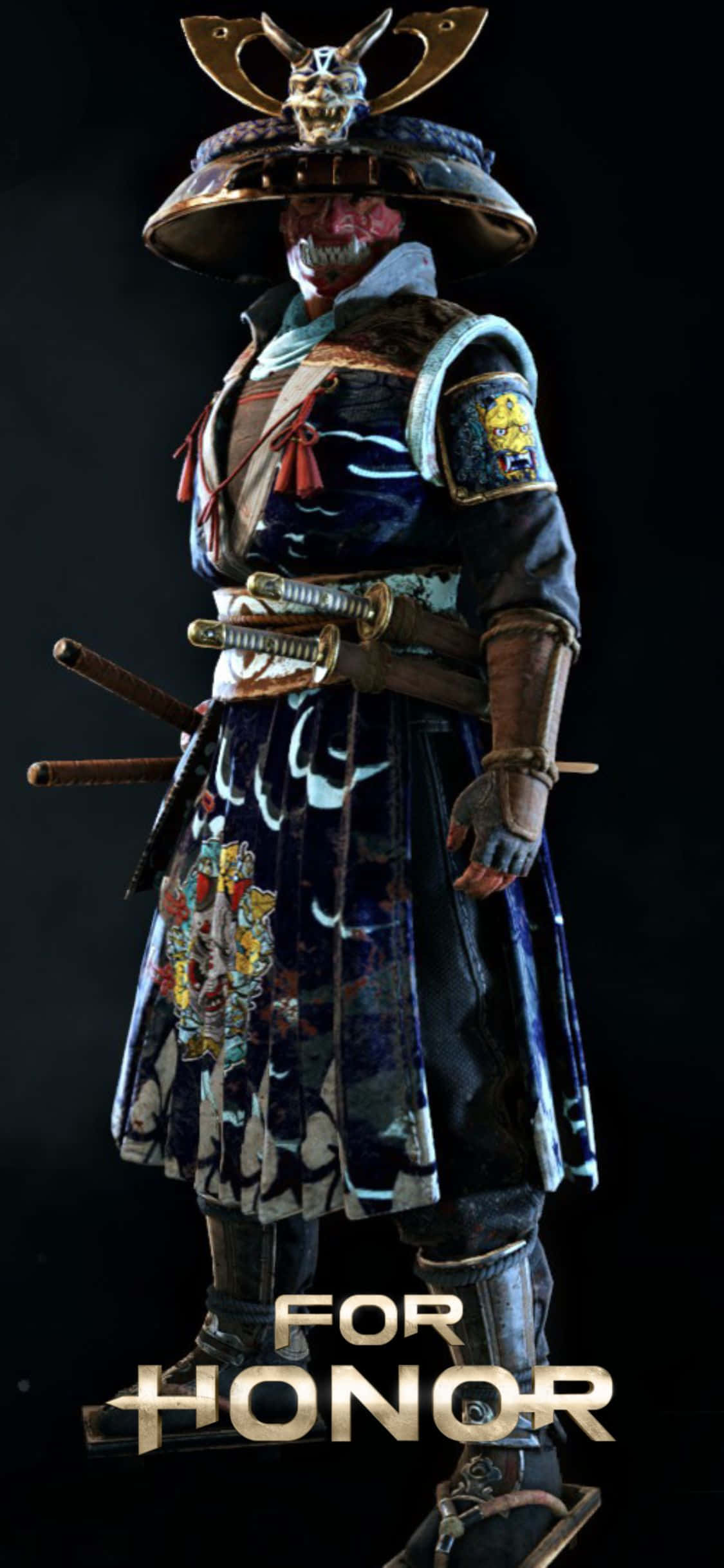 身穿武士服裝的男子，搭配文字「for honor」 壁紙