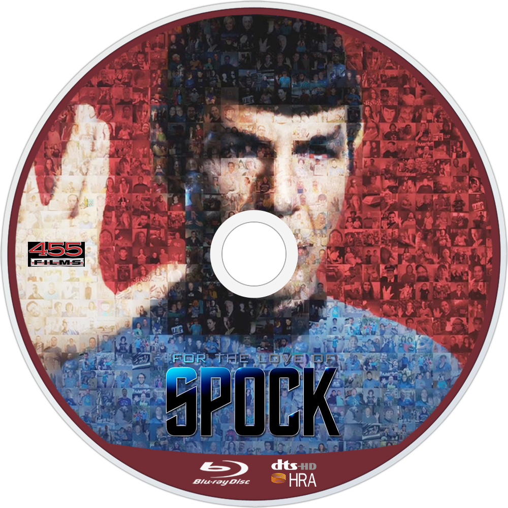 史巴克 桌布 壁紙 — 《For the Love of Spock》的藍光光碟封面以粉絲照片製成的史波克馬賽克肖像為特色，並採用紅藍色塊設計。