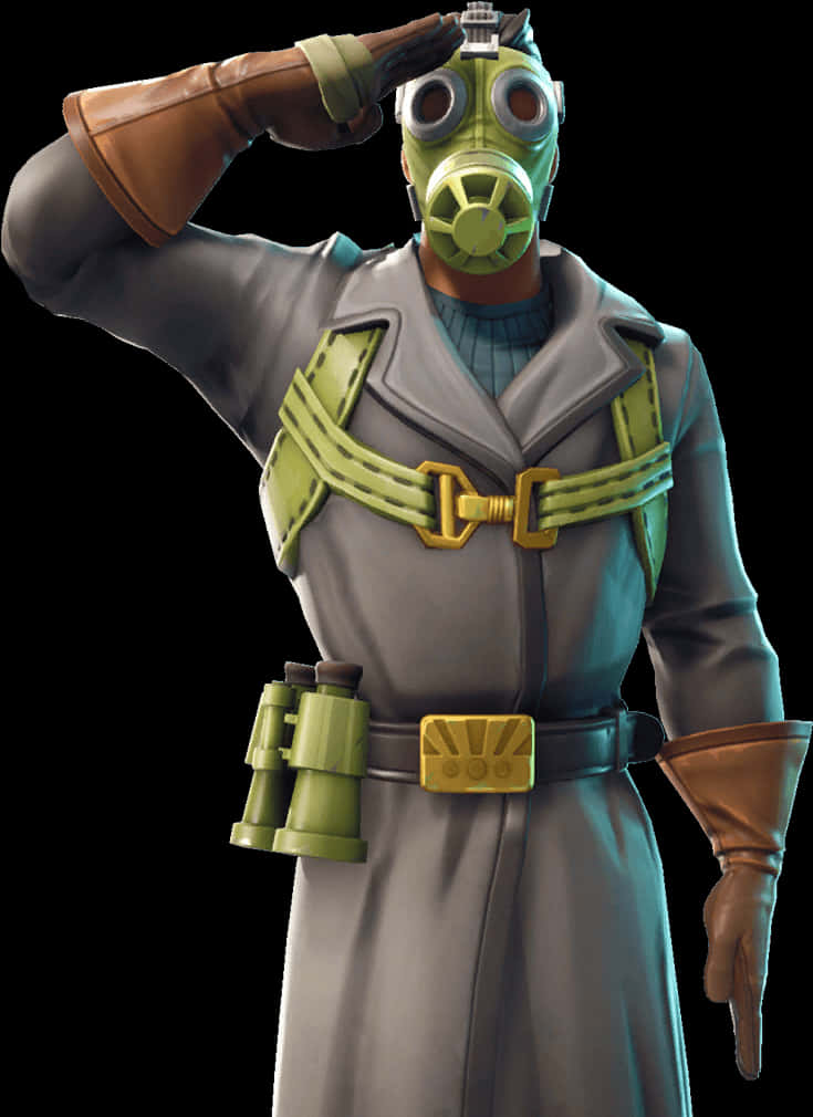 Fortnite 生化防護造型敬禮 壁紙