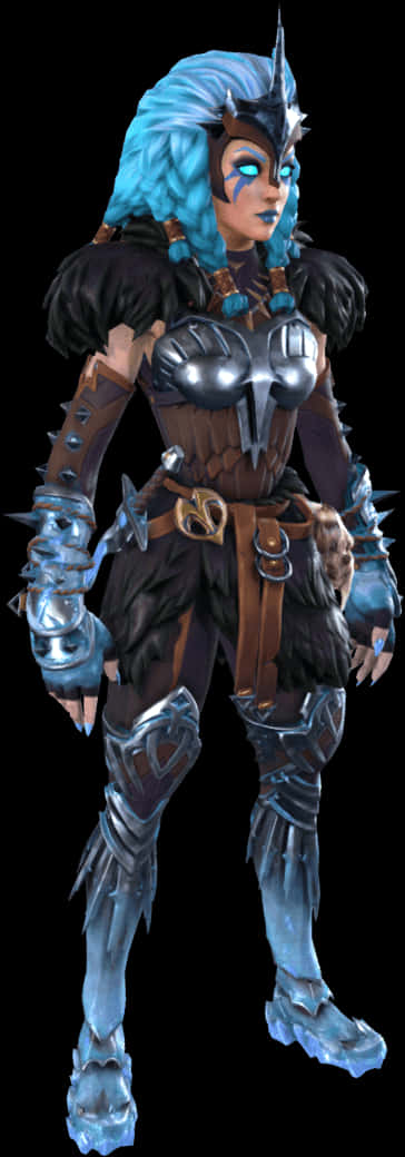 Fortnite 冰霜女王造型渲染圖 壁紙