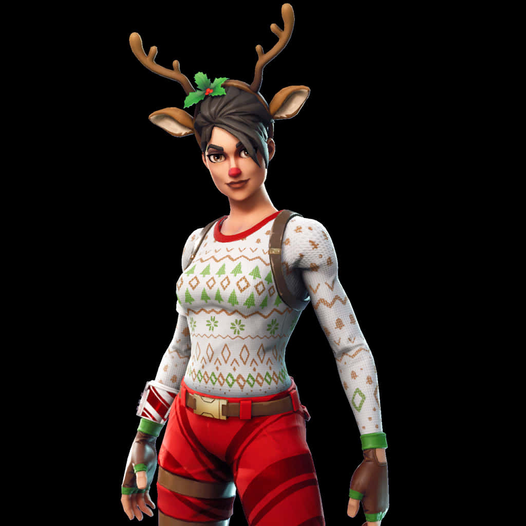 Fortnite 節日造型馴鹿角 壁紙