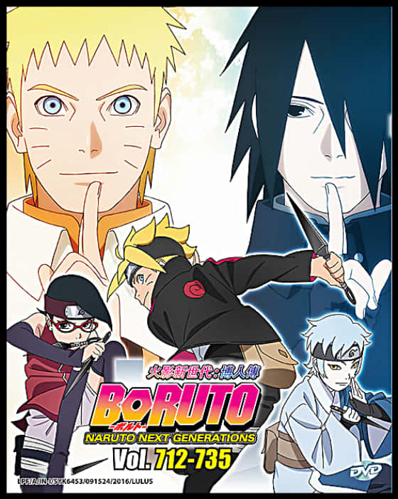 來自《博人傳》的動漫角色做出手指放在嘴唇上的手勢。 — Sasuke 壁紙