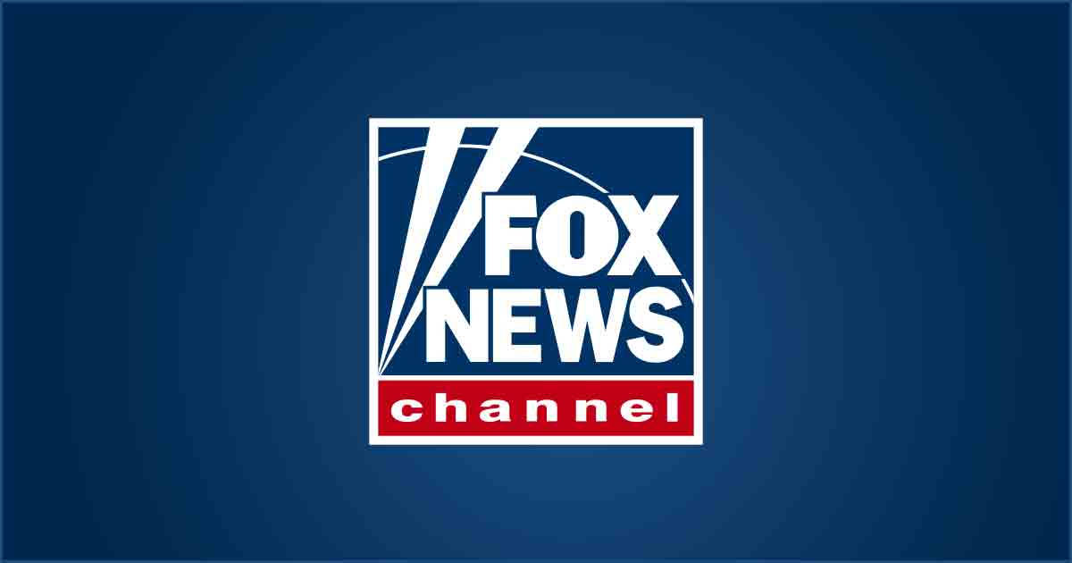 News 桌布 壁紙 — Fox News Channel 標誌居中於深藍色漸變背景上，帶有白色和紅色點綴。