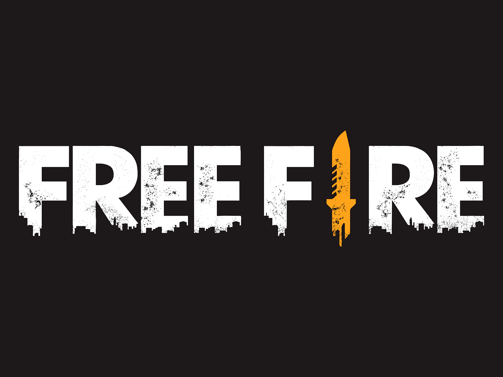 爆炸性的Free Fire動作遊戲標誌背景 壁紙