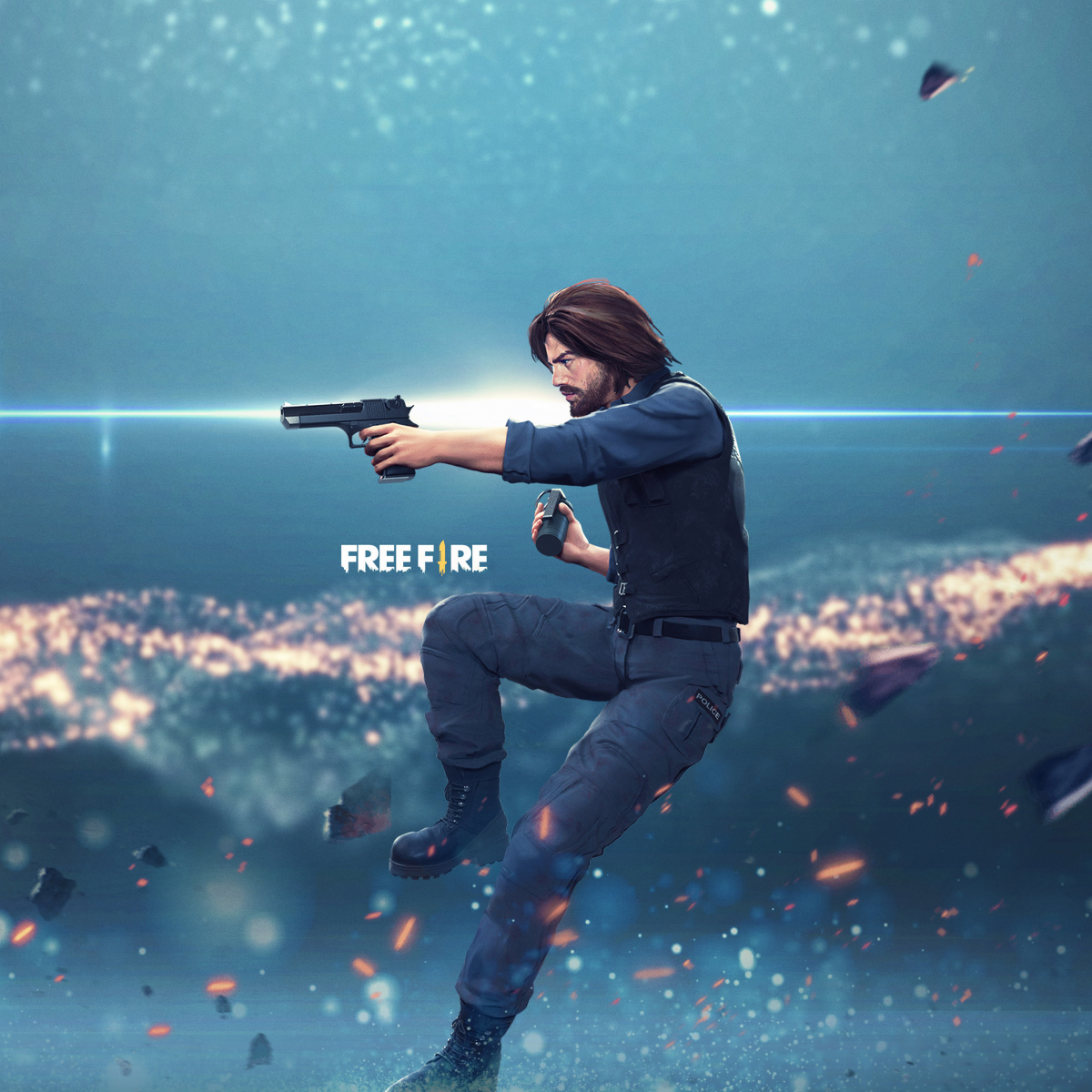 Free Fire 熱血大逃殺戰鬥場景 壁紙