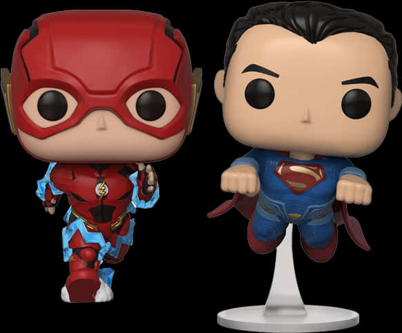 閃電俠與超人的Funko Pop公仔 壁紙