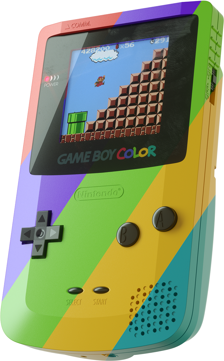 繽紛Game Boy Color玩馬力歐 壁紙