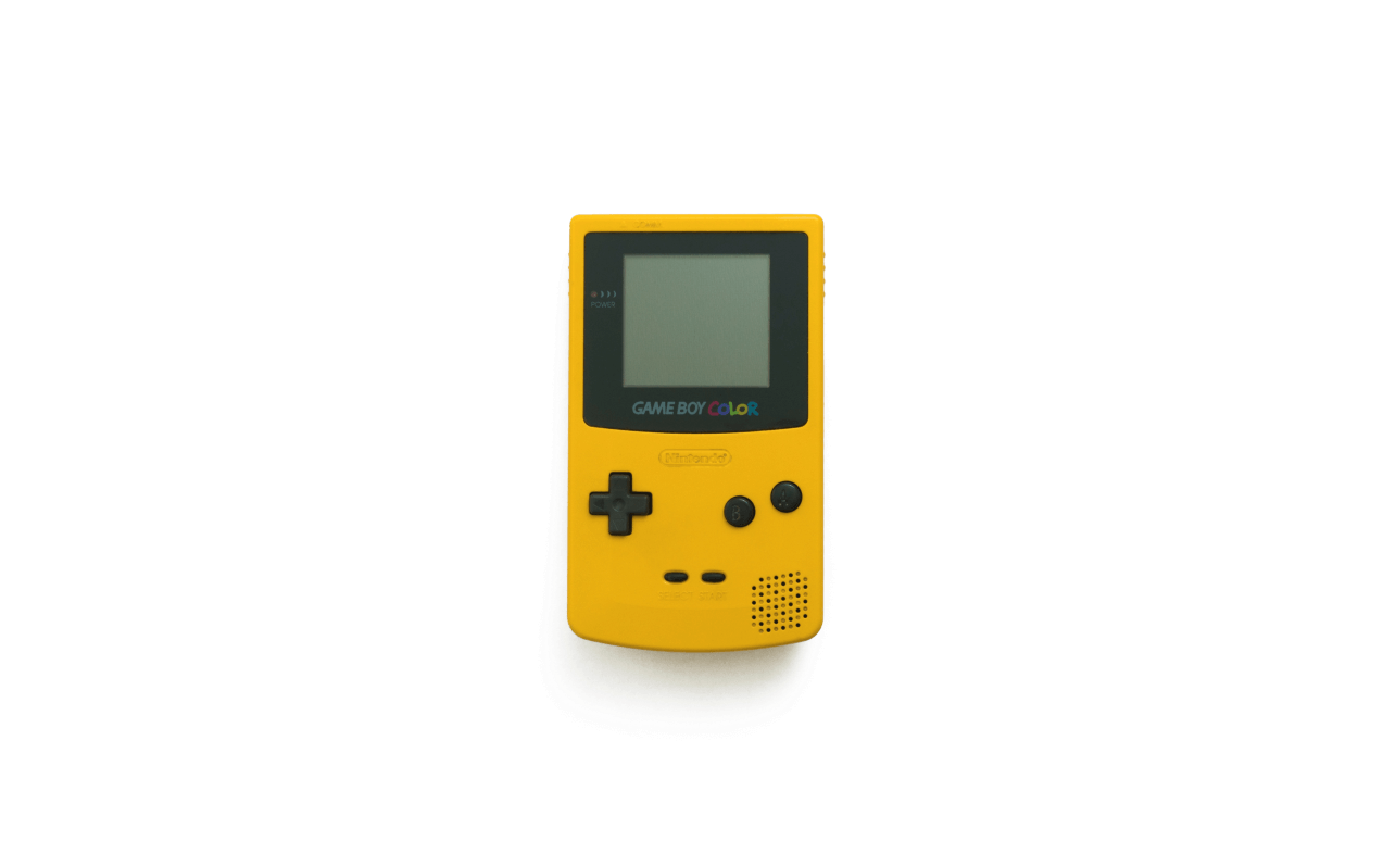 黃色Game Boy Color主機 壁紙