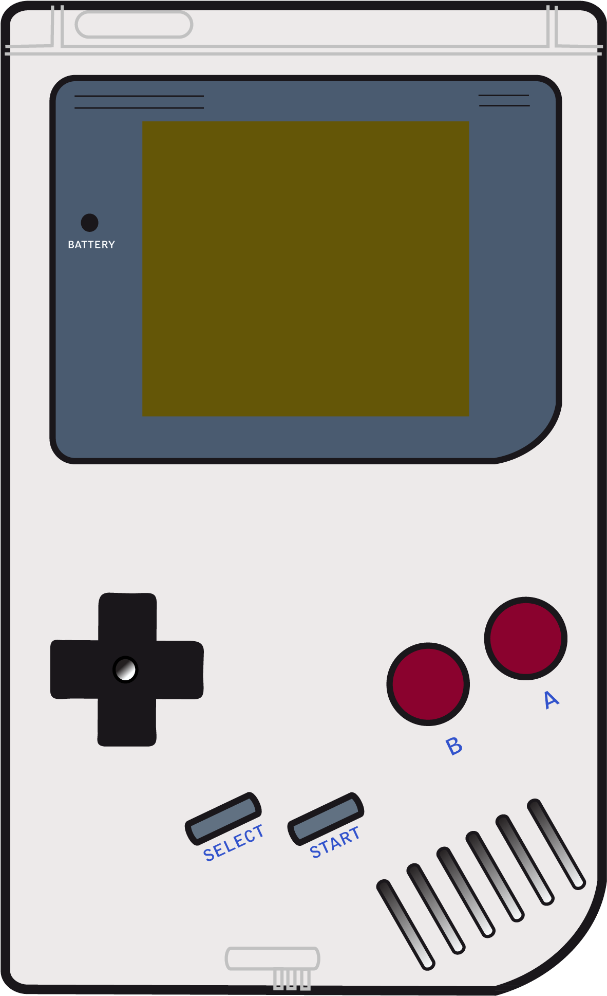 經典Gameboy向量插圖 壁紙