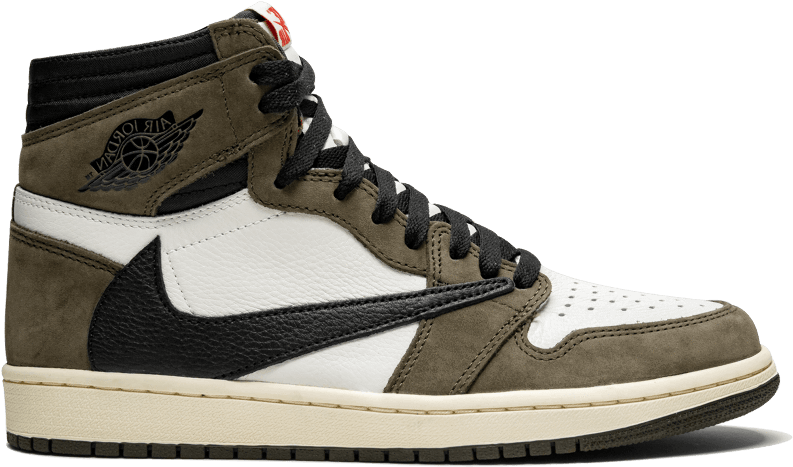 橄欖色、黑色和白色高筒運動鞋，帶有 Air Jordan 標誌 — Air Jordan 壁紙