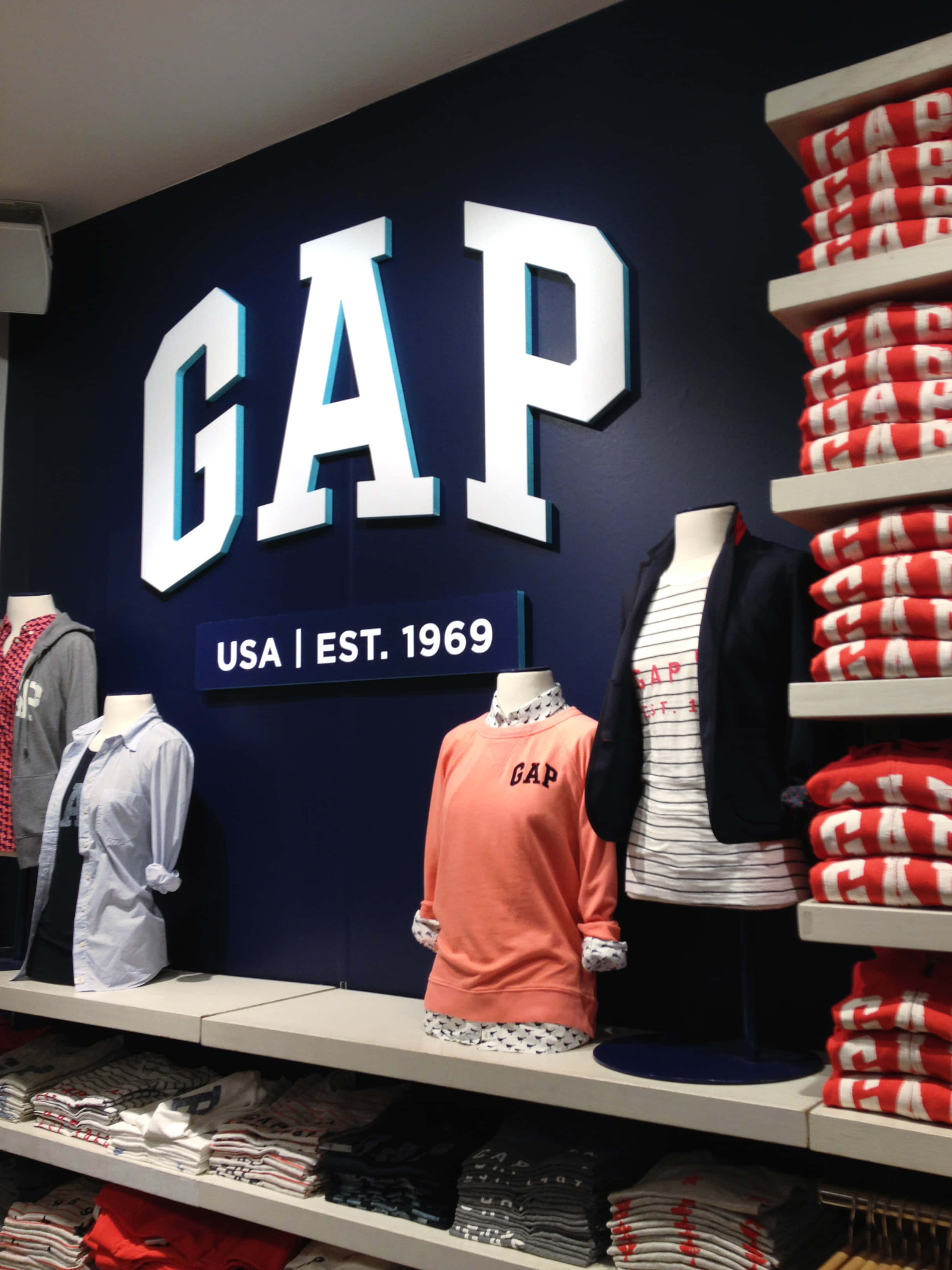 Gap USA - T恤展示 壁紙
