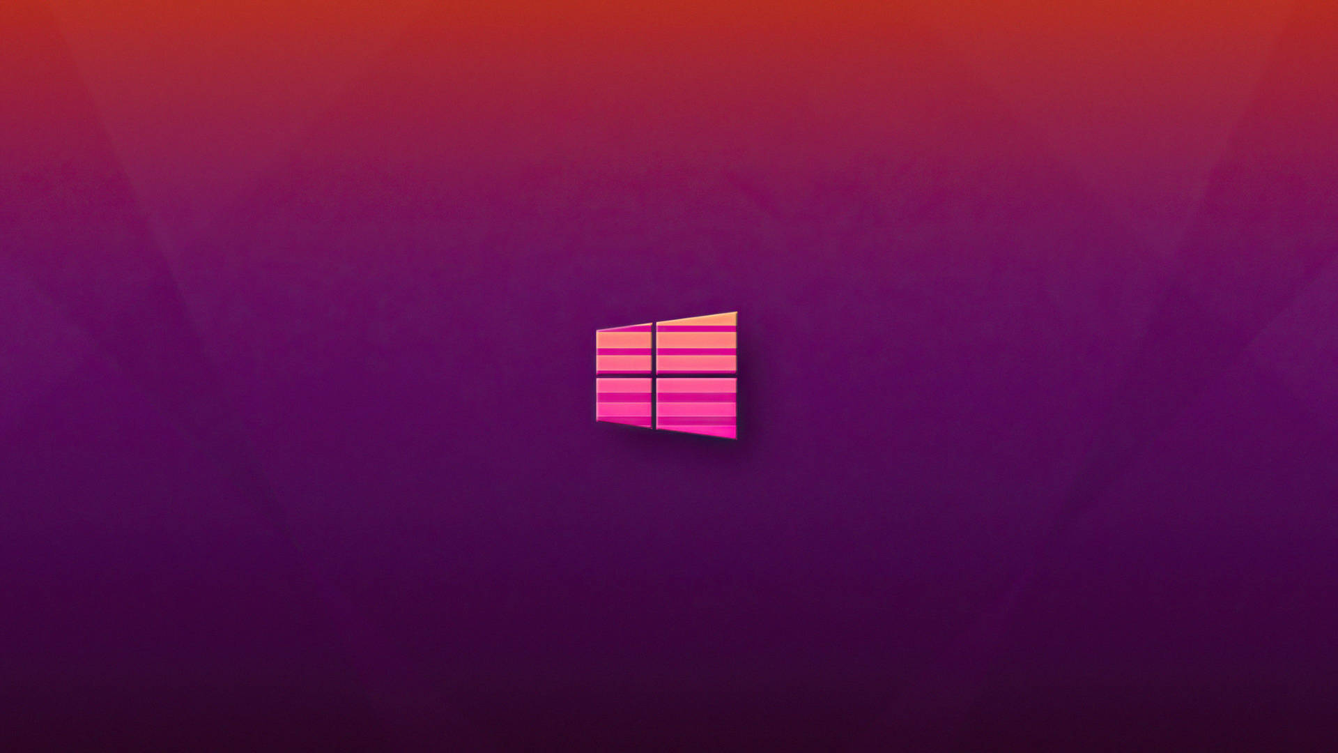Windows標誌，漸變紫色和紅色背景 — Windows 11 壁紙