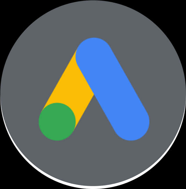 Google Assistant 應用程式圖標，在灰色背景上帶有彩色抽象形狀。 — Google 壁紙