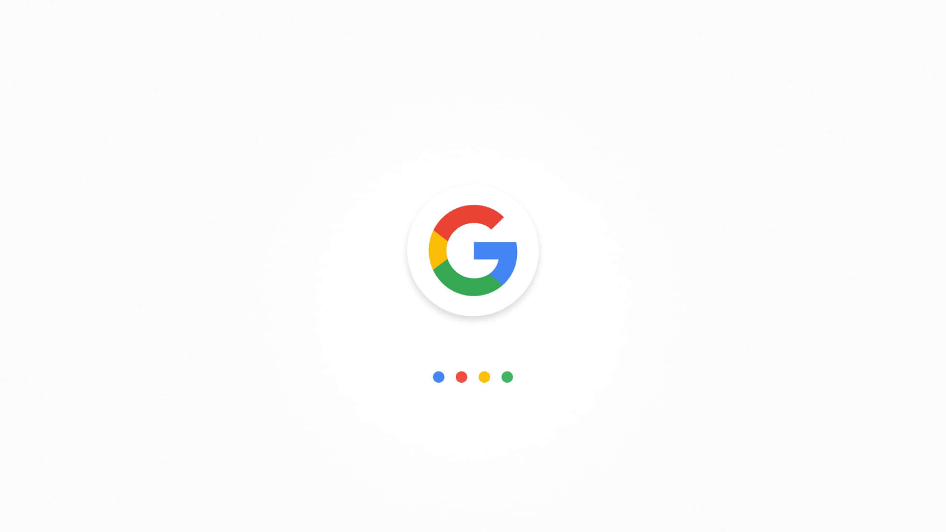 Google 搜尋標誌，白色背景上有彩色圓點 — Google 壁紙