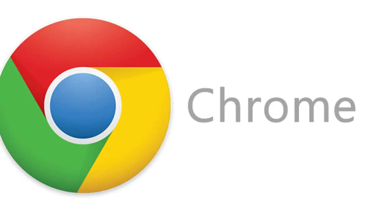 Chrome 桌布 壁紙 — Google Chrome 標誌，在白色背景上有紅色、綠色、黃色和藍色部分。