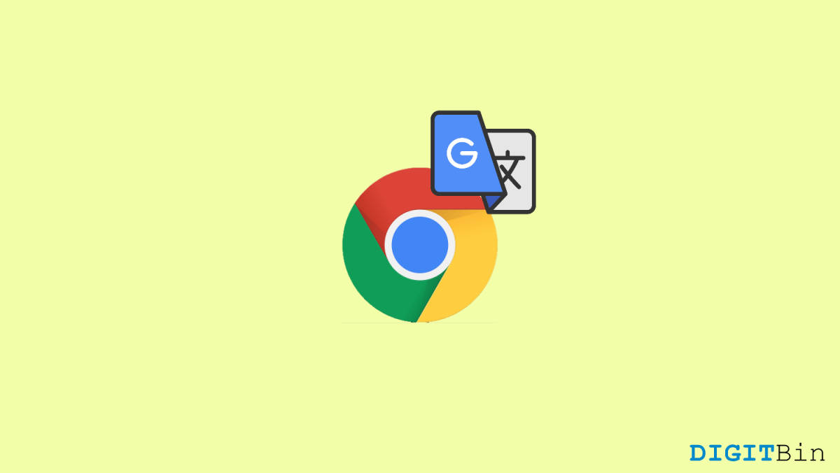 Google Translate 桌布 壁紙 — Google Chrome 標誌與 Google 翻譯圖示，背景為淡黃色。