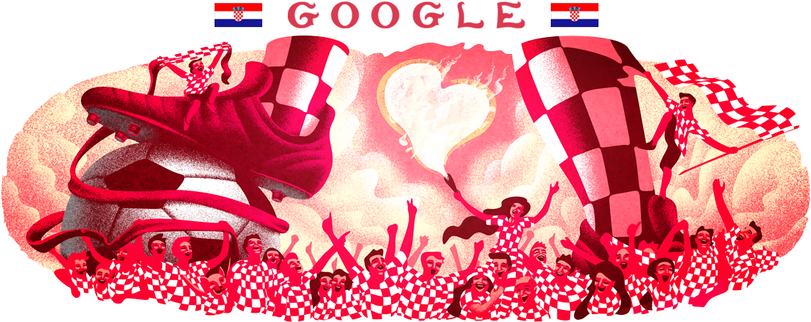 克羅埃西亞足球慶祝 Google Doodle 壁紙