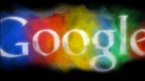 繽紛水彩風格的Google標誌 壁紙